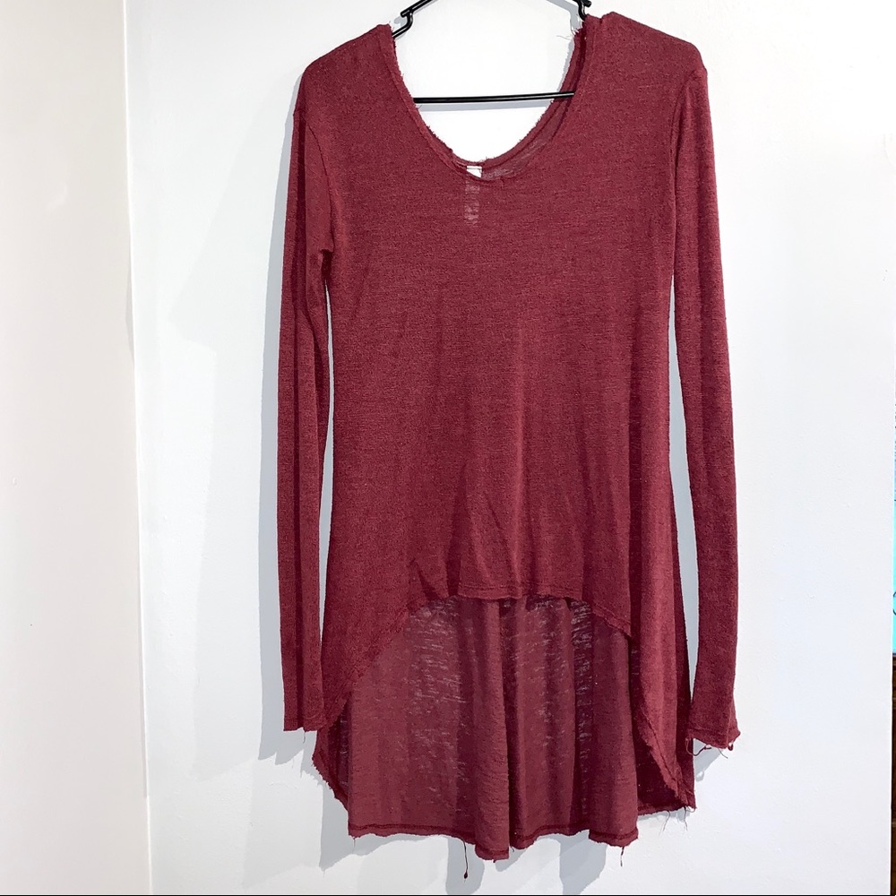 High-Low Long Sleeve Top